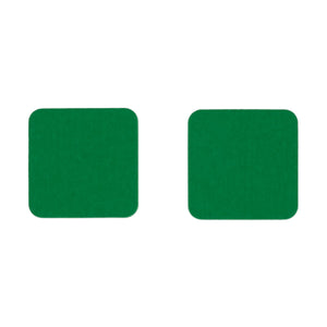 Square Felt Coaster in Dark-Green by Hey-Sign 300160902 looking at Front