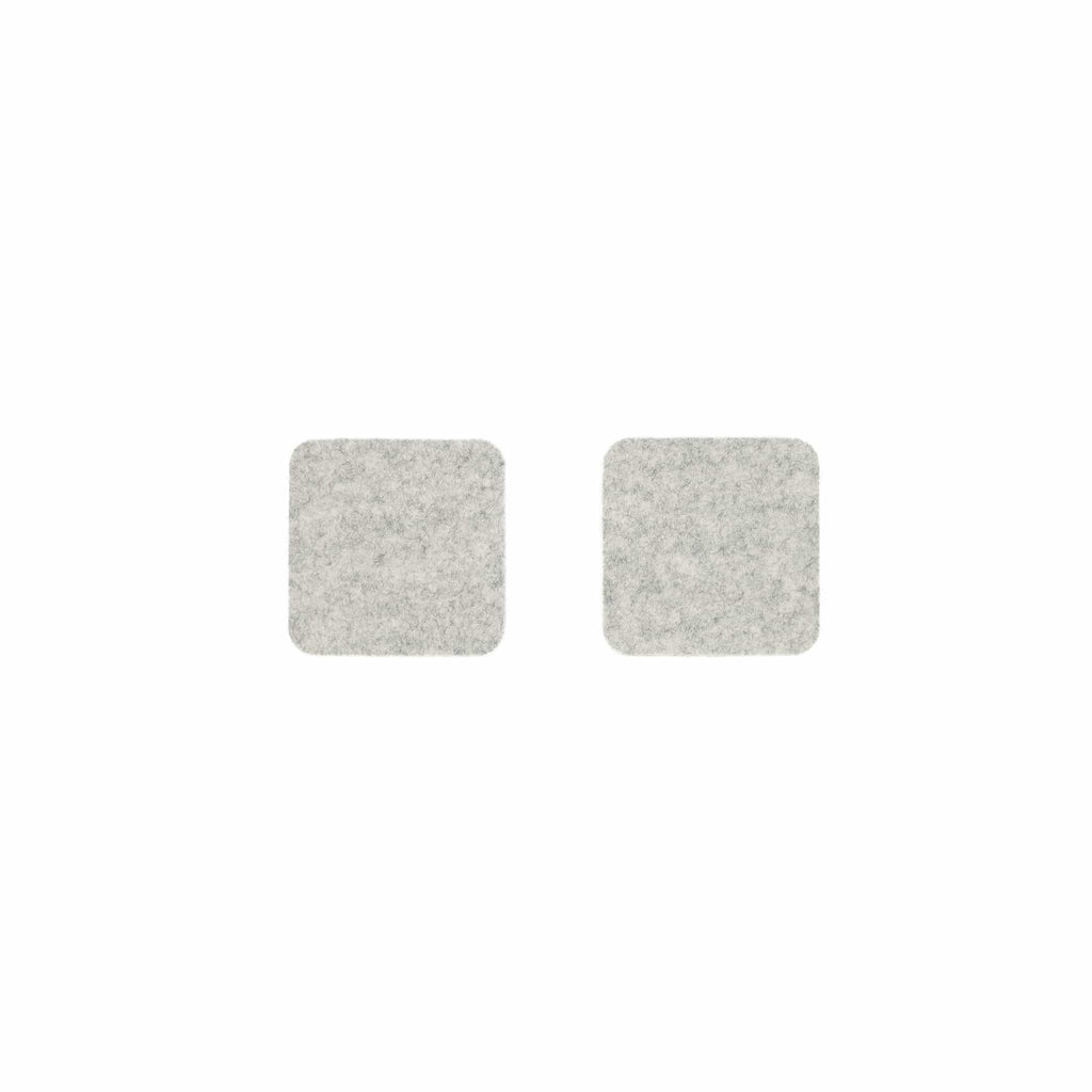 Square Felt Coaster in Marble by Hey-Sign 300160906 looking at Front-Wide