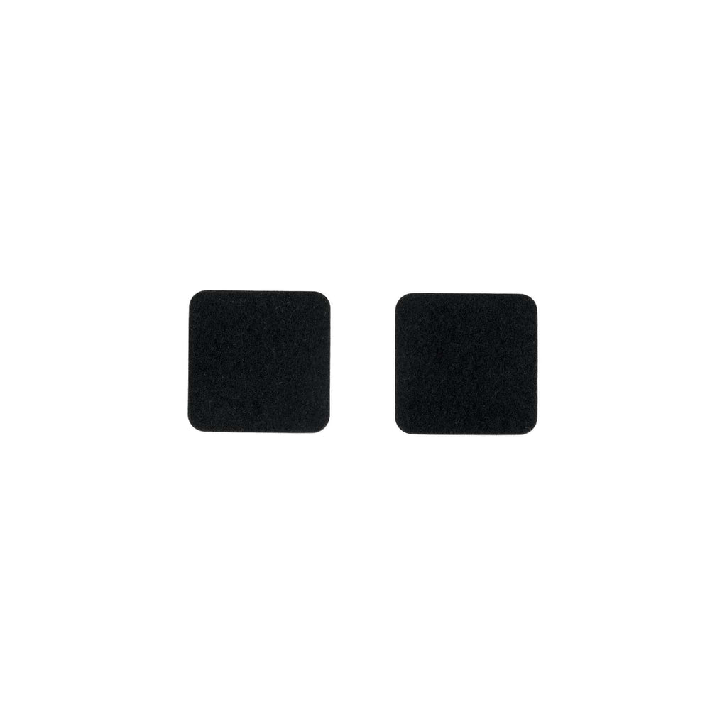 Square Felt Coaster in Black by Hey-Sign 300160902 looking at Front-Wide