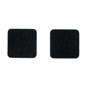 Square Felt Coaster in Black by Hey-Sign 300160902 looking at Front