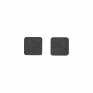 Square Felt Coaster in Charcoal by Hey-Sign 300160901 looking at Front-Wide