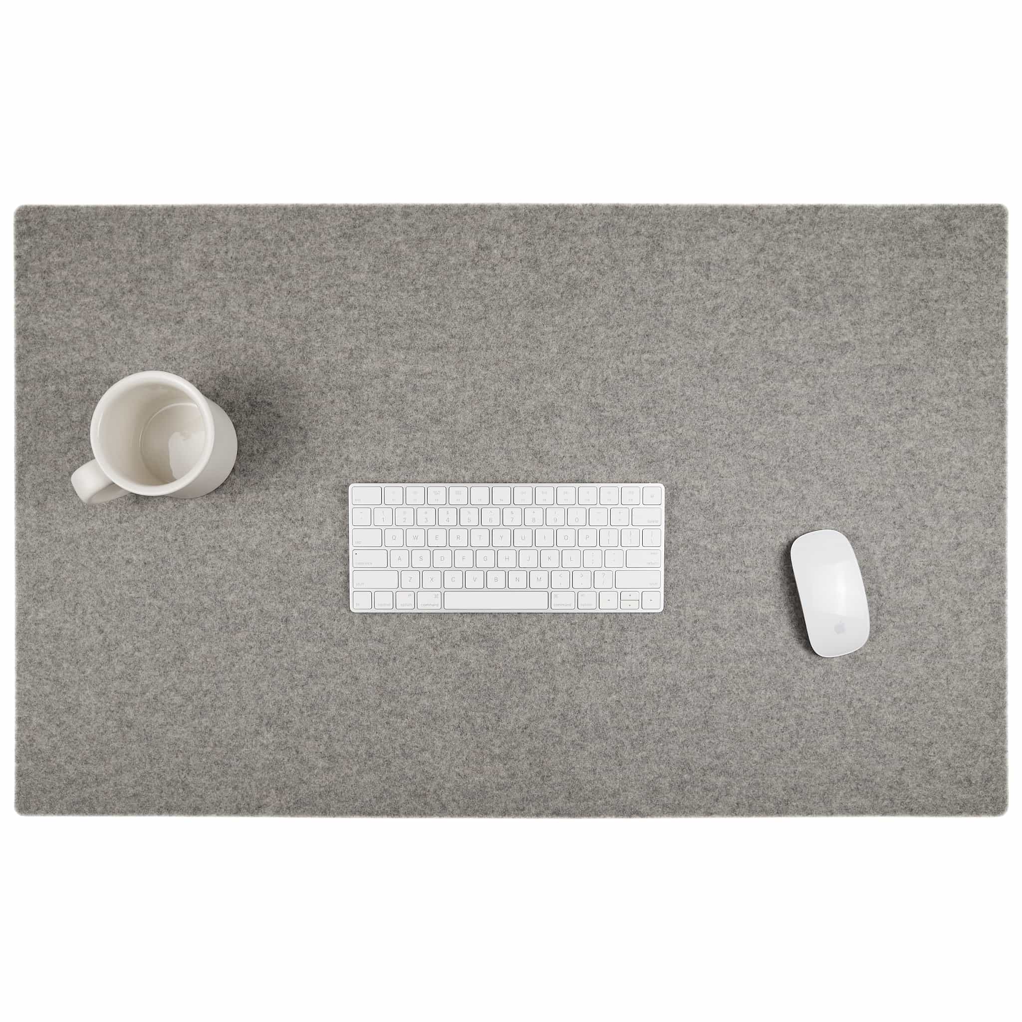 Felt Desk Pad | Rectangular | Mid Grey