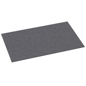 Rectangular Felt Desk Pad in Charcoal by Hey-Sign 300109001 looking at Front-Angle
