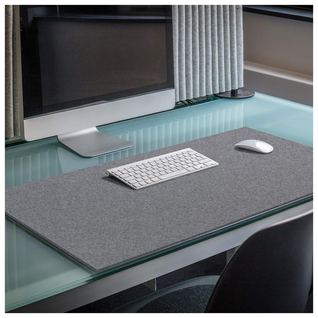 Rectangular Felt Desk Pad in Charcoal by Hey-Sign 300109001 looking at wide Lifestyle Image