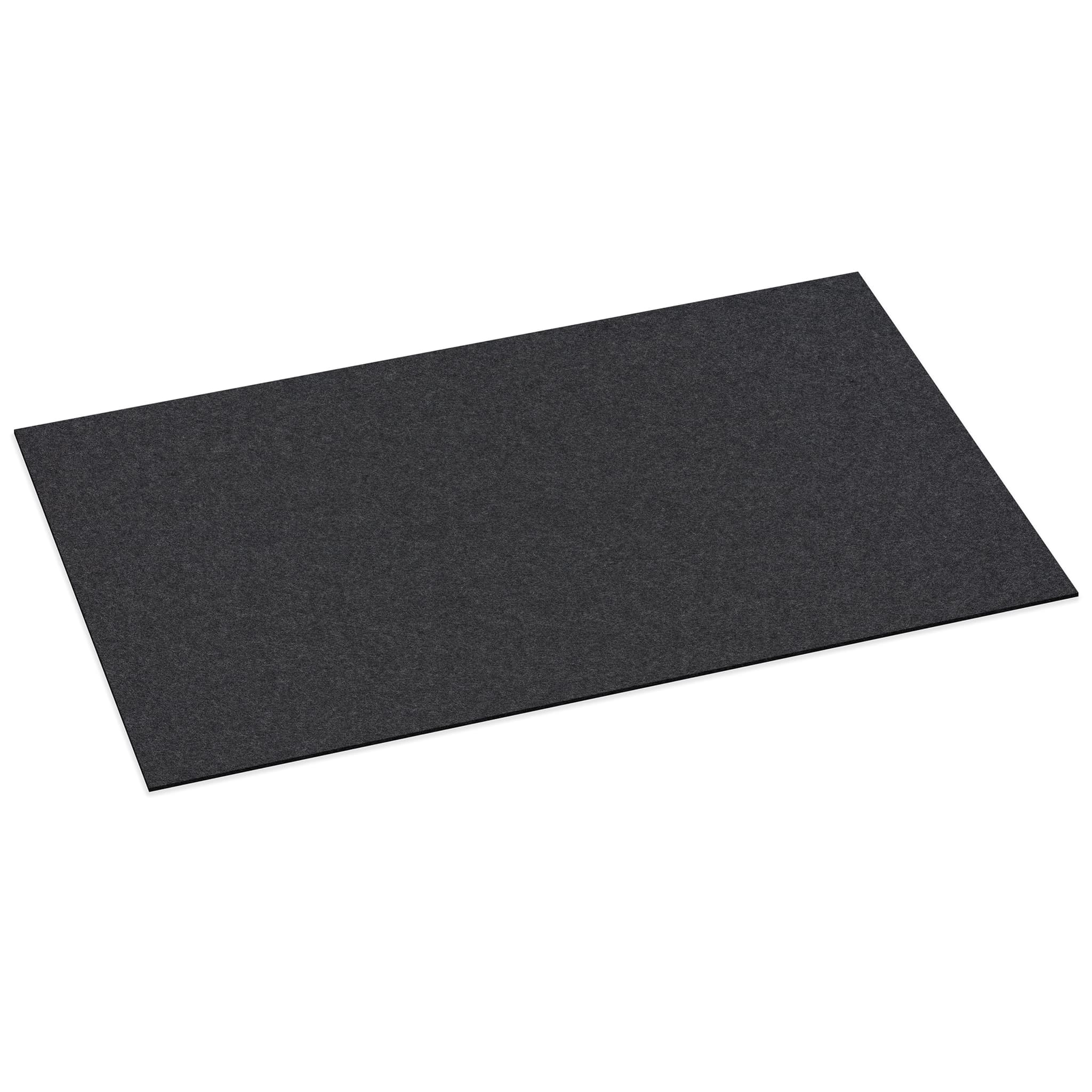 Rectangular Felt Desk Pad in Graphite by Hey-Sign 300109008 looking at Front-Angle