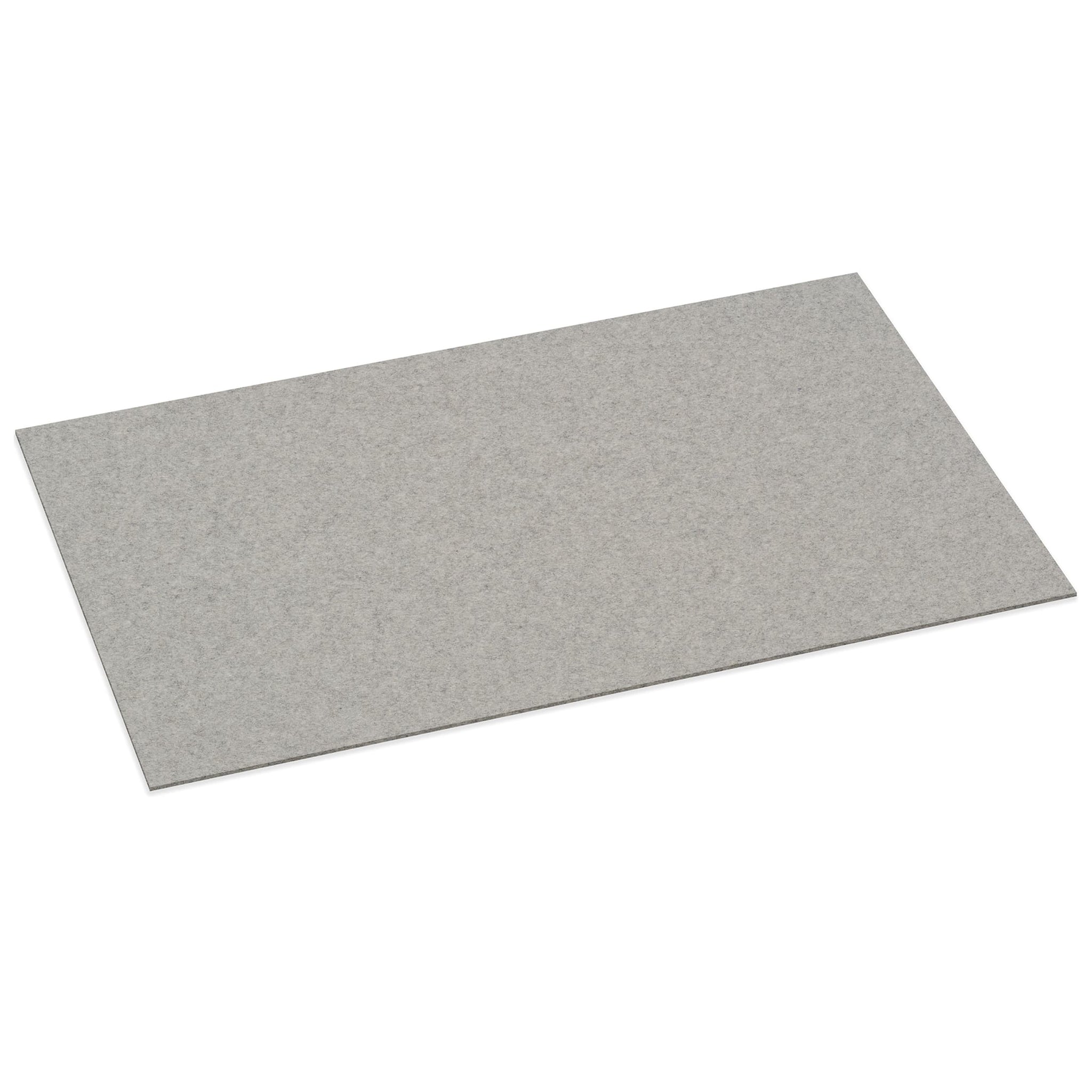 Rectangular Felt Desk Pad in Light Grey by Hey-Sign 300109007 looking at Front-Angle