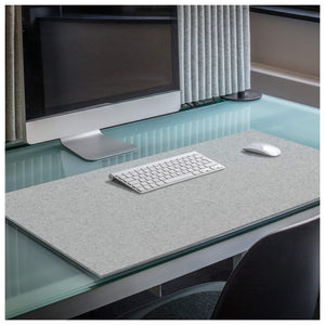Rectangular Felt Desk Pad in Light Grey by Hey-Sign 300109007 looking at wide Lifestyle Image