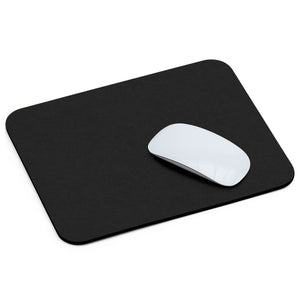 Rectangular Felt Mousepad in Black by Hey-Sign 305302302 looking at Front-Angle