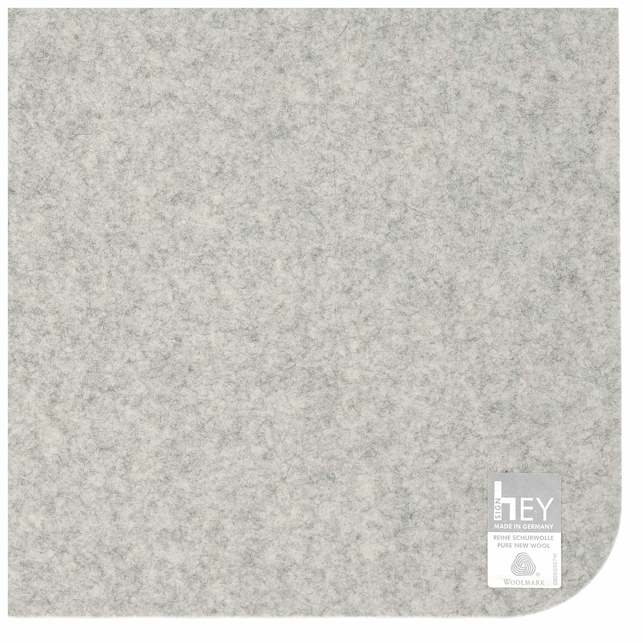 Rectangular Felt Placemat in Marble by Hey-Sign 300134506 looking at Closeup-Label