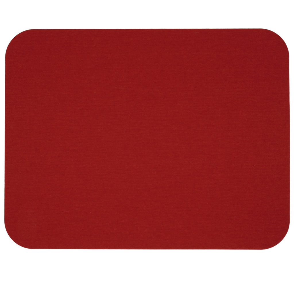 Rectangular Felt Placemat in Red by Hey-Sign 300134502 looking at Front-Wide