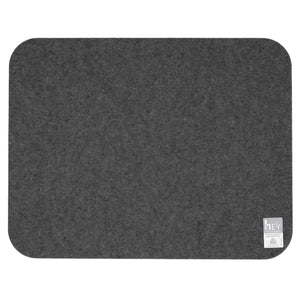 Rectangular Felt Placemat in Charcoal by Hey-Sign 300134501 looking at Back