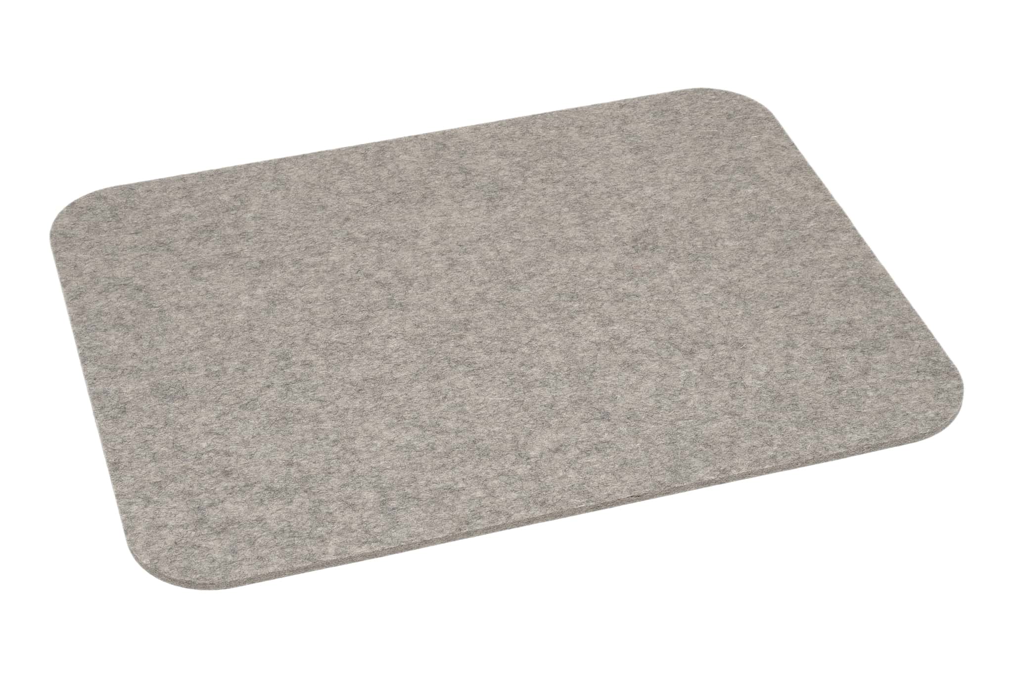 Rectangular Felt Placemat in Light-Grey by Hey-Sign 300134507 looking at Front-Angle