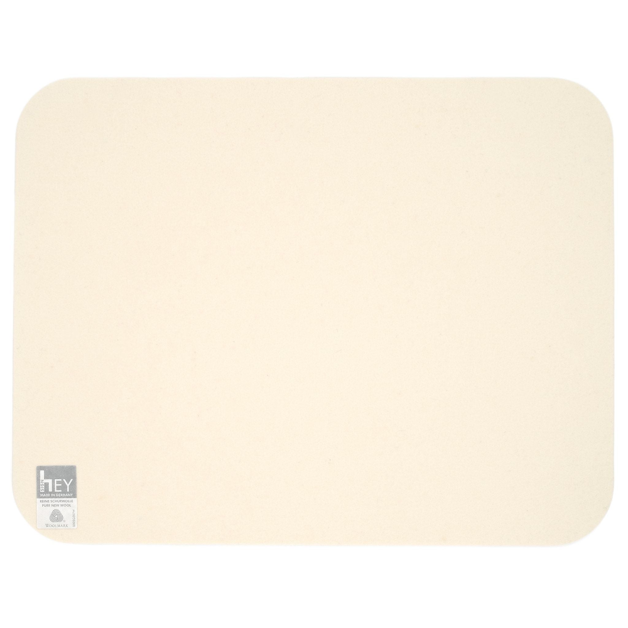 Rectangular Felt Placemat in White by Hey-Sign 300134503 looking at Back