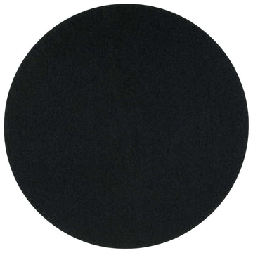 Round Felt Placemat in Black by Hey-Sign 300153502 looking at Front-Wide