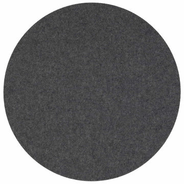 Round Felt Placemat in Charcoal by Hey-Sign 300153501 looking at Front-Wide