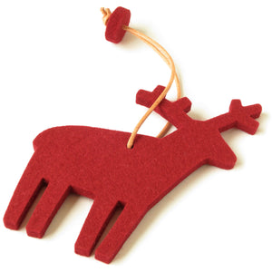 Decorative Reindeer in Red by Hey-Sign 300601011 from Side