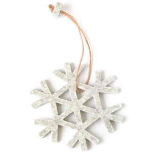 Christmas Decoration "Snowflake" | Marble 9cm