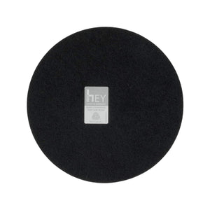 Round Felt Trivet in Black by Hey-Sign 300152002 looking at Back