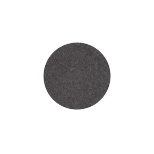 Round Felt Trivet in Charcoal by Hey-Sign 300152001 looking at Front-Wide