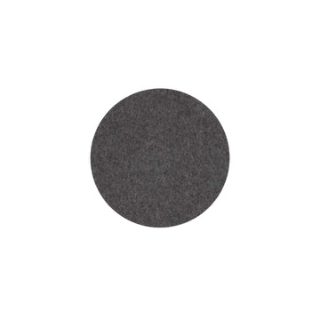 Round Felt Trivet in Charcoal by Hey-Sign 300152001 looking at Front-Wide