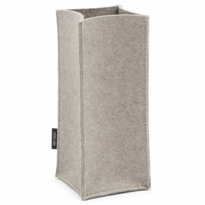 Felt Bottle Cooler in Light Grey by Hey-Sign 320142507 looking at Front-Angle